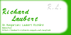 richard laubert business card